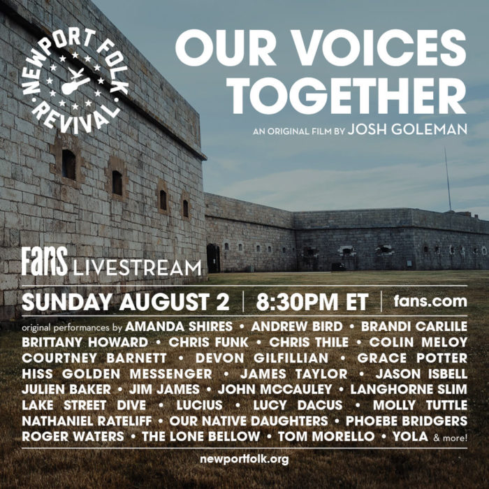 Newport Folk Festival Shares Details on Free ‘Our Voices Together’ Film Premiere feat. Brand New Sets by Roger Waters, Brittany Howard, Jason Isbell and more