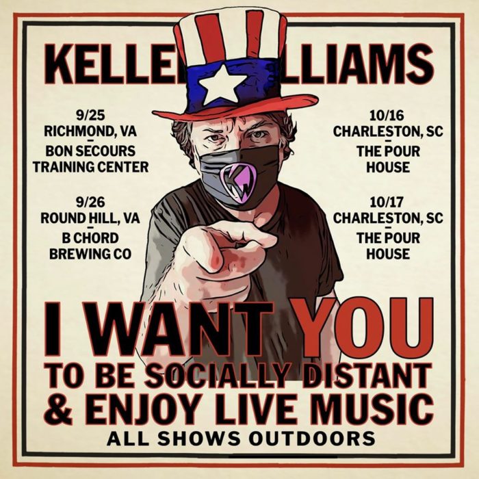 Keller Williams Schedules Socially-Distant Outdoor Gigs in Virginia and South Carolina