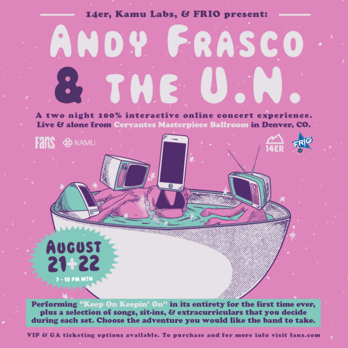 Andy Frasco & The U.N. Schedule “Two-Night 100% Interactive Concert Experience” in Denver