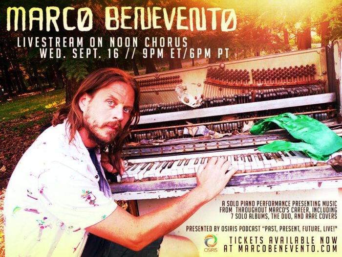Marco Benevento Announces Livestreamed Solo Piano Performance