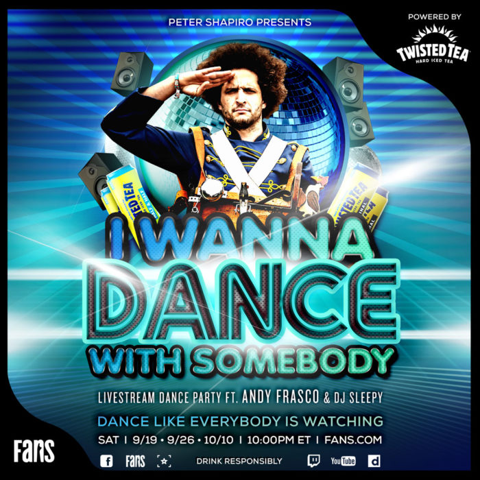 Andy Frasco Reprises ‘I Wanna Dance with Somebody’ Interactive Livestream on FANS
