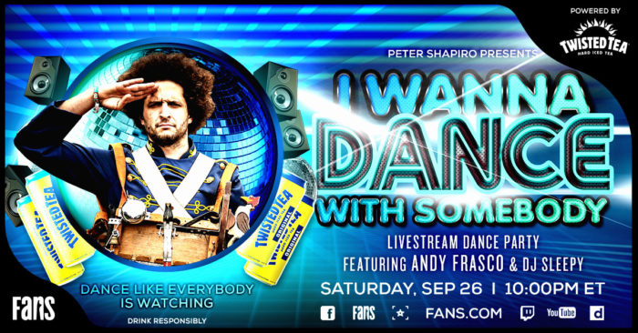 Andy Frasco’s ‘I Wanna Dance With Somebody’ Interactive Livestream Returns on FANS