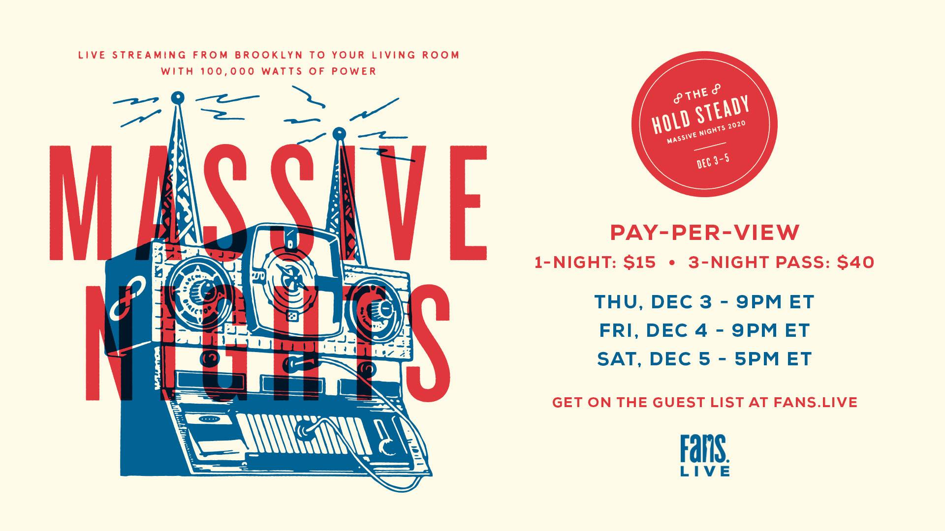 The Hold Steady Announce 'Massive Nights' Livestream Run at Brooklyn Bowl