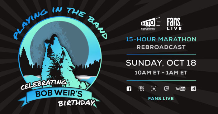 Rebroadcast Alert: Bob Weir’s ‘Playing In The Band’ Birthday Marathon to Re-Air on FANS