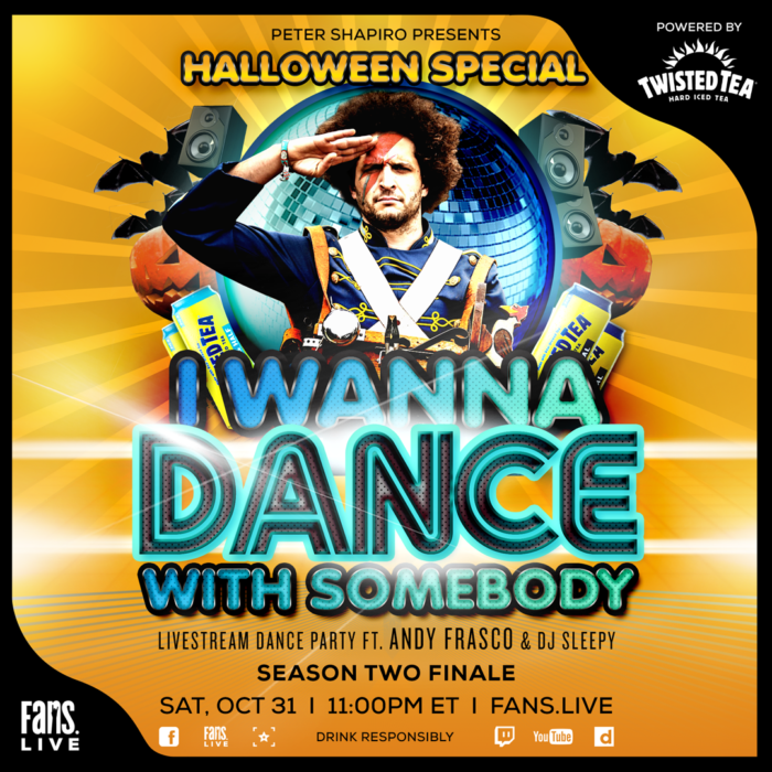 Andy Frasco and FANS Schedule “I Wanna Dance With Somebody Dance Party” Halloween Spectacular Season Finale