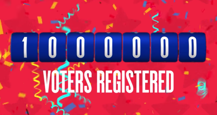 HeadCount Celebrates 1 Million Registered Voters