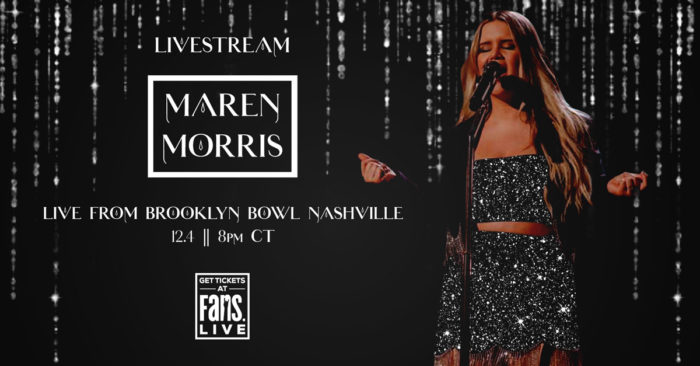 Maren Morris to Perform Livestream Concert at Brooklyn Bowl Nashville