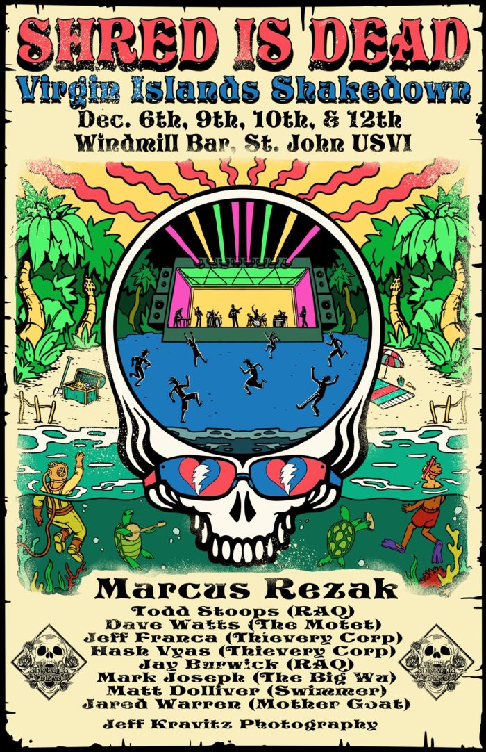 Marcus Rezak, Todd Stoops and More Schedule Limited Capacity ‘Shred is Dead Virgin Islands Shakedown’ Run