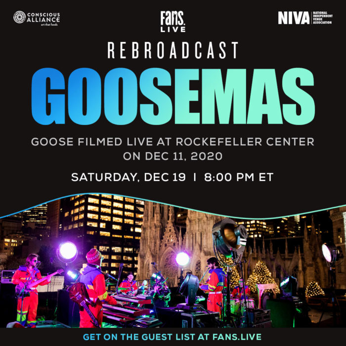 FANS to Rebroadcast Goose's Rockefeller Center 'Goosemas' Show