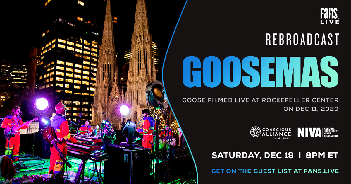 FANS to Rebroadcast Goose's Rockefeller Center 'Goosemas' Show