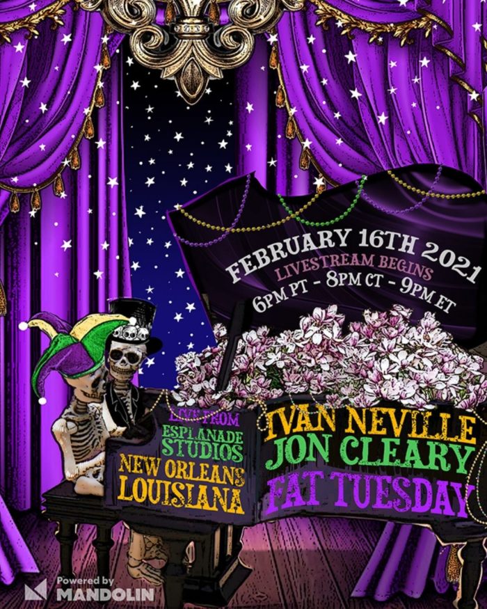 Tonight: Ivan Neville and Jon Cleary to Play Dueling Pianos on Fat Tuesday Livestream