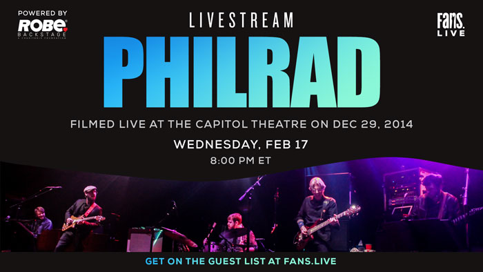 FANS to Broadcast PhilRAD’s December 2014 Debut at The Capitol Theatre FANS to Broadcast PhilRAD’s December 2014 Debut at The Capitol Theatre