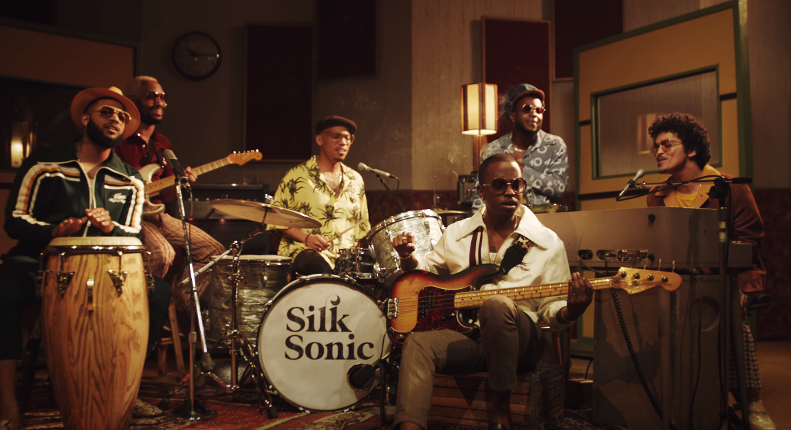 Anderson Paak And Bruno Mars Emerge As 70s Inpsired Duo Silk Sonic Release First Single Leave The Door Open