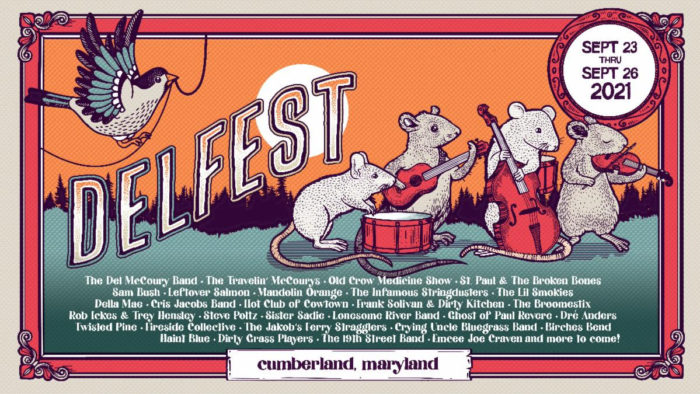 DelFest Announces Initial 2021 Lineup: Del McCoury Band, Old Crow Medicine Show, St. Paul & The Broken Bones, Leftover Salmon and More