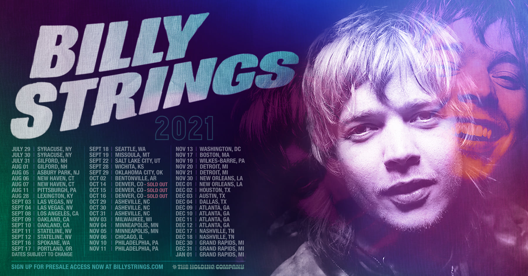 Billy Strings Sets 2021 Tour Dates