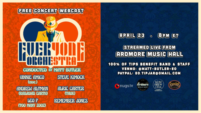 Everyone Orchestra Set Ardmore Music Hall Livestream with Steve Kimock, Members of moe. and More