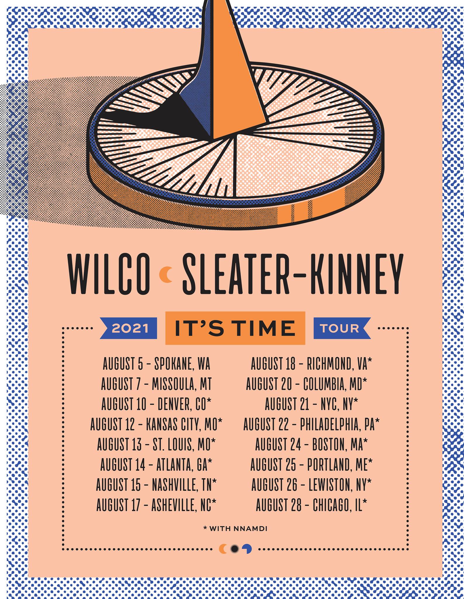 Wilco and SleaterKinney Confirm 2021 Summer Tour