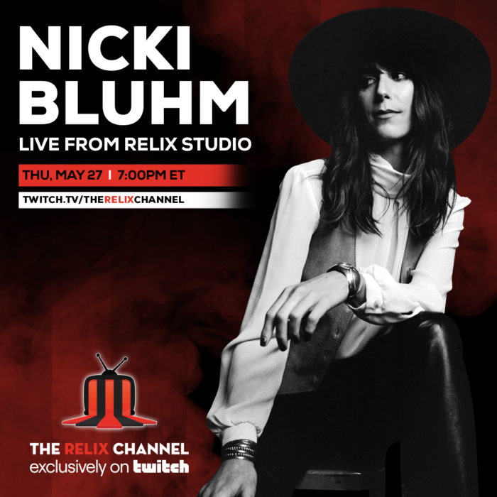 Free Livestream Alert: Nicki Bluhm to Perform Live via The Relix Channel on Twitch