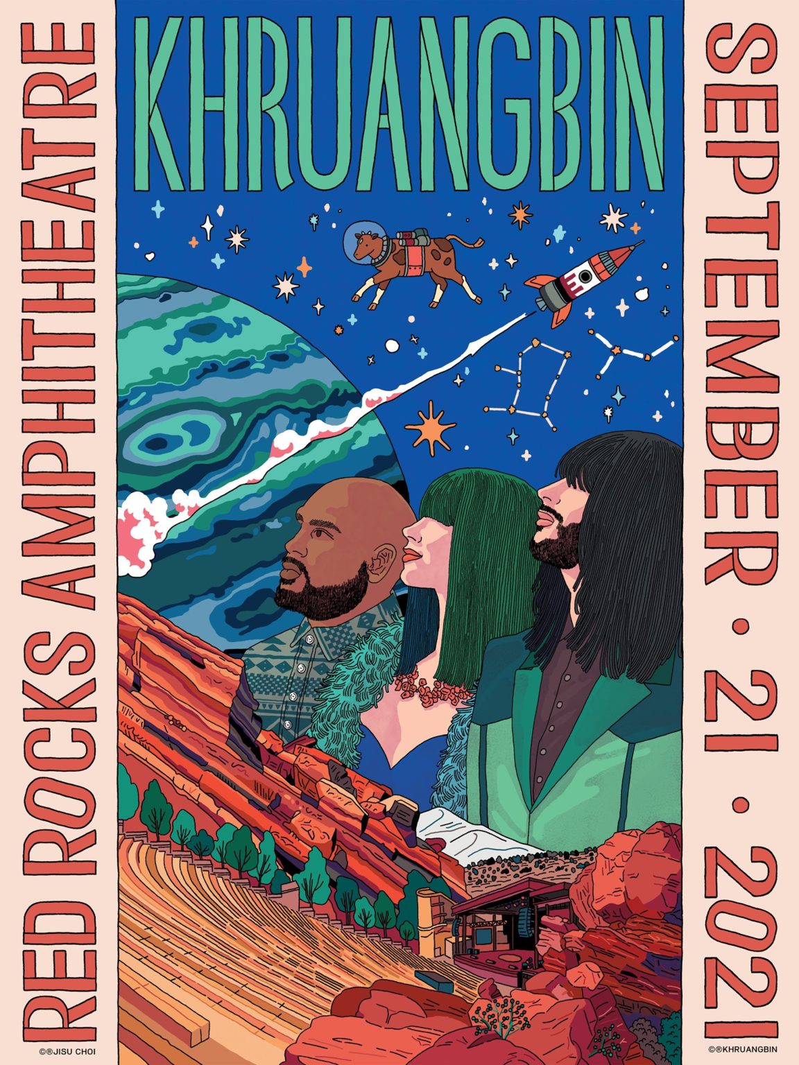 Khruangbin Confirm Headlining Debut at Red Rocks