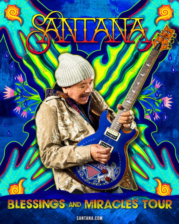 Carlos Santana Schedules Blessings And Miracles U S Tour Dates