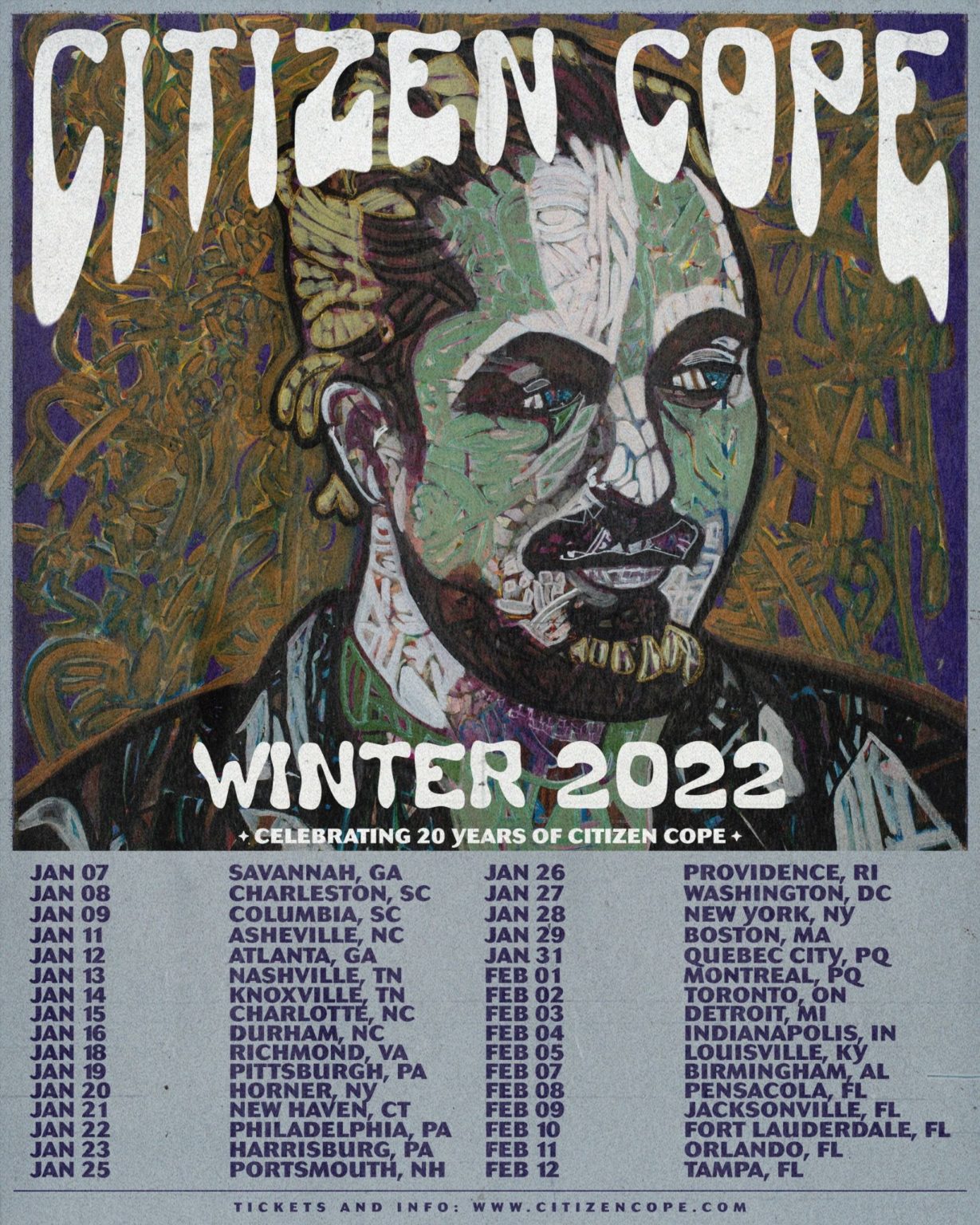 Citizen Cope Announces Winter Tour 2022