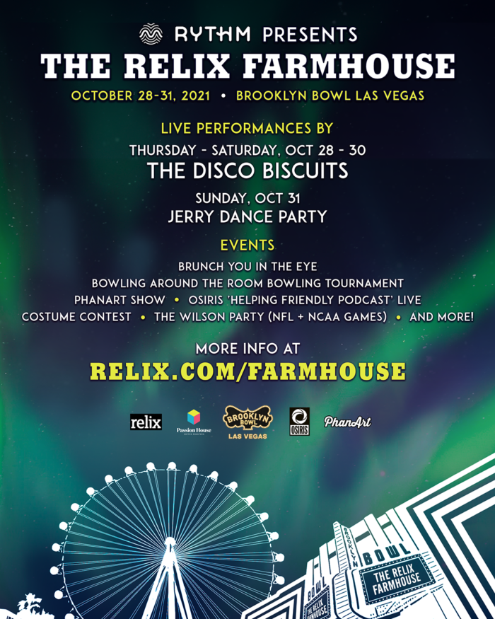 During Phish’s Halloween Run, The Relix Farmhouse Will Showcase Three Nights of The Disco Biscuits, PhanArt and More