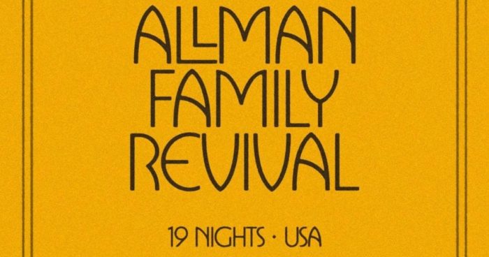 Allman Family Revival Add New Year’s Eve Show to Upcoming Tour