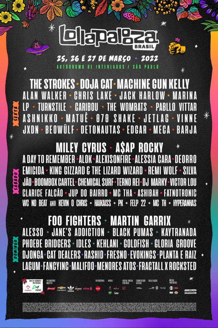 Lollapalooza Brazil Announces 2022 Lineup Featuring Foo Fighters, Jane's  Addiction, IDLES, Doja Cat and More - mxdwn Music