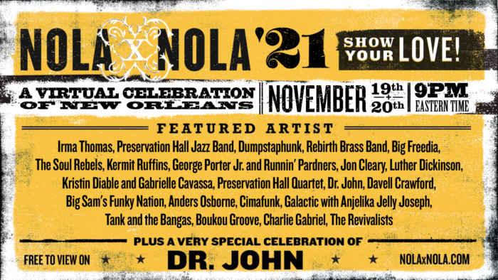 NOLAxNOLA to Celebrate New Orleans Culture and Music with Virtual Fundraiser