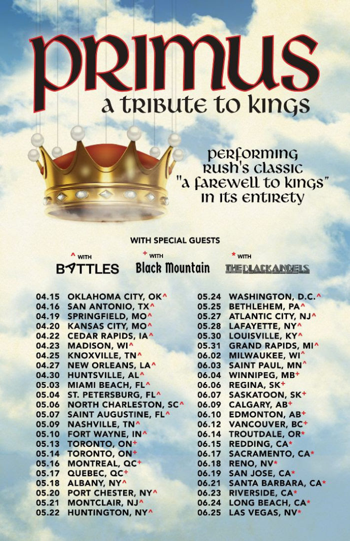 Primus Announce Extensive A Tribute To Kings Tour, Pay Tribute to Rush