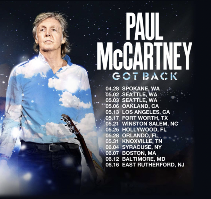 paul mccartney tour schedule 2022
