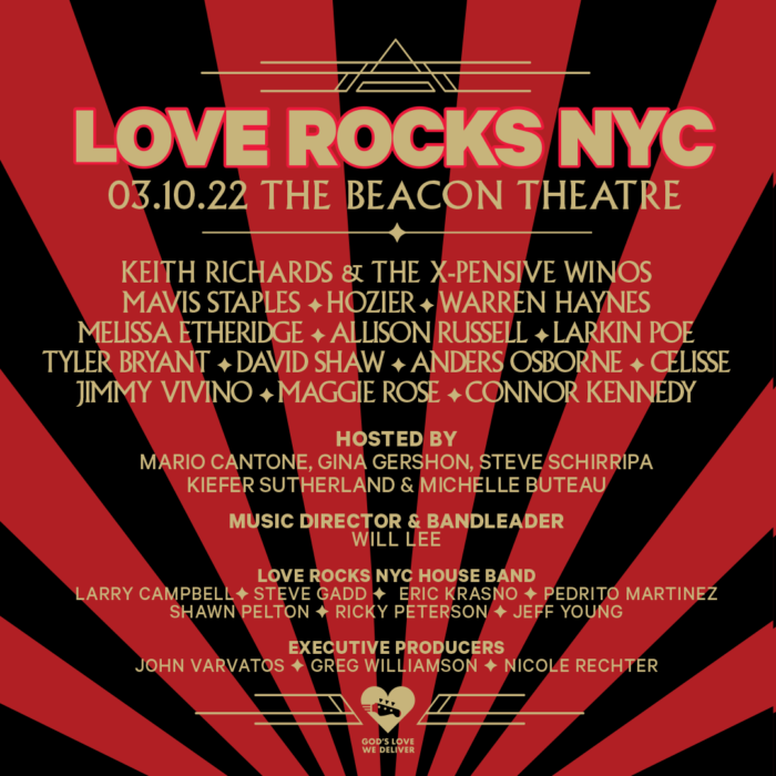 Love Rocks NYC Benefit Concert to Welcome Keith Richards & The X