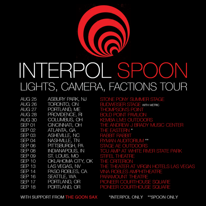 spoon interpol tour review