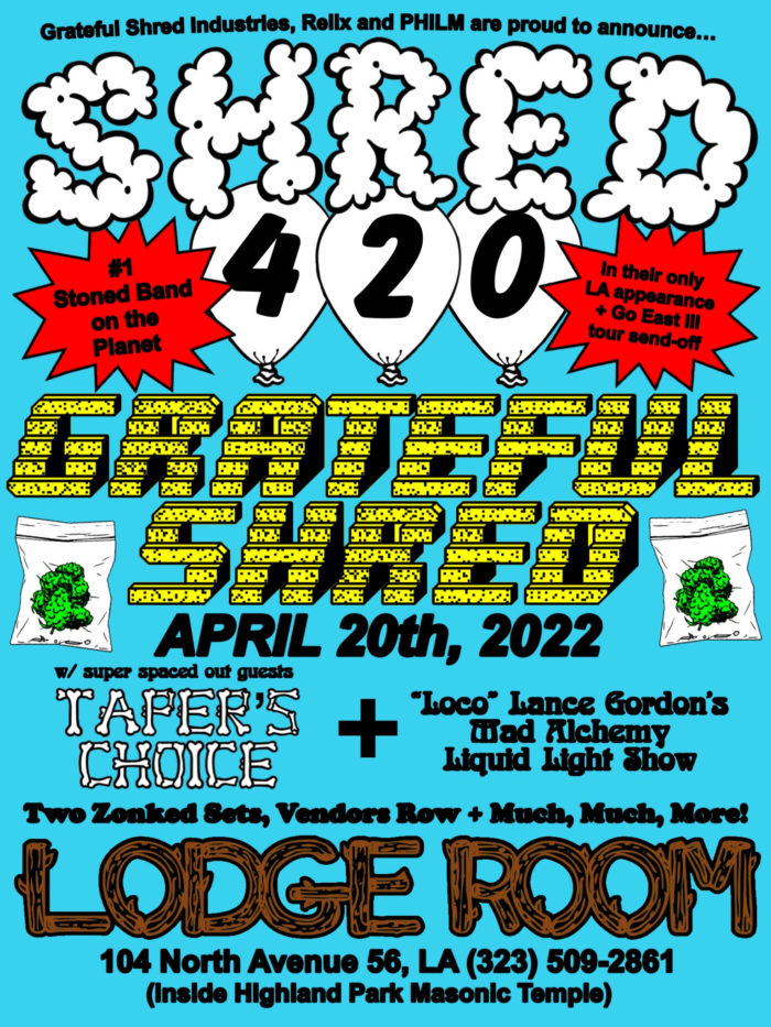Grateful Shred Announce Shred 420 Event in Los Angeles