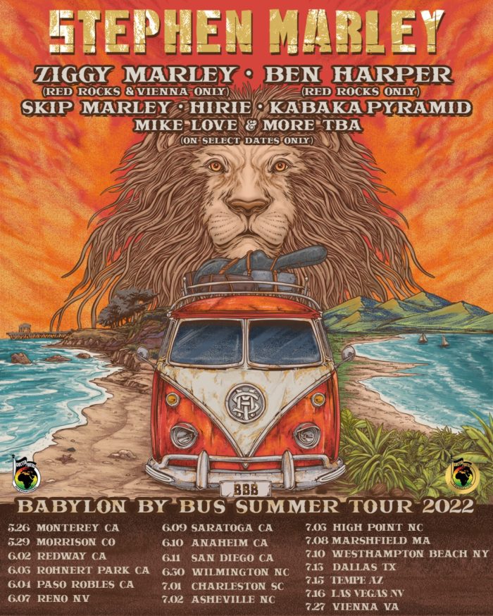 Stephen Marley Announces Babylon By Bus Summer Tour