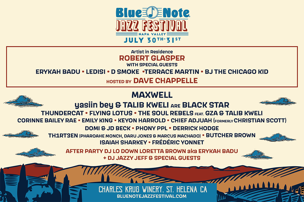 Blue Note Jazz Festival Expands To Napa Valley Shares Artist Lineup