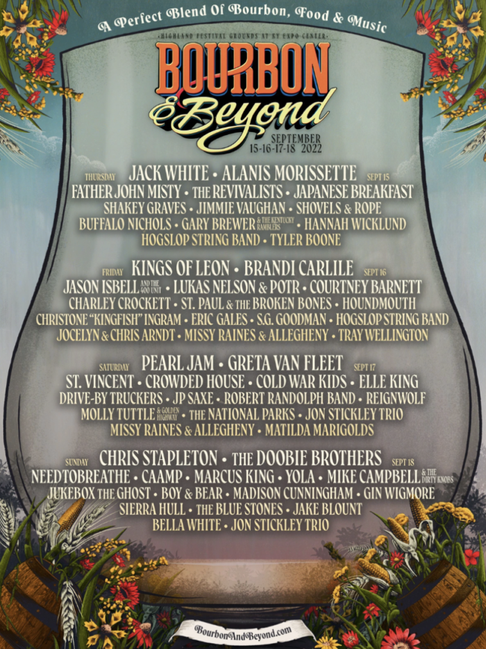 Bourbon & Beyond Festival Shares 2022 Lineup: Jack White, Pearl Jam, Kings of Leon and More