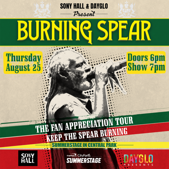Burning Spear to Return to New York for First Time Since 2010 at SummerStage