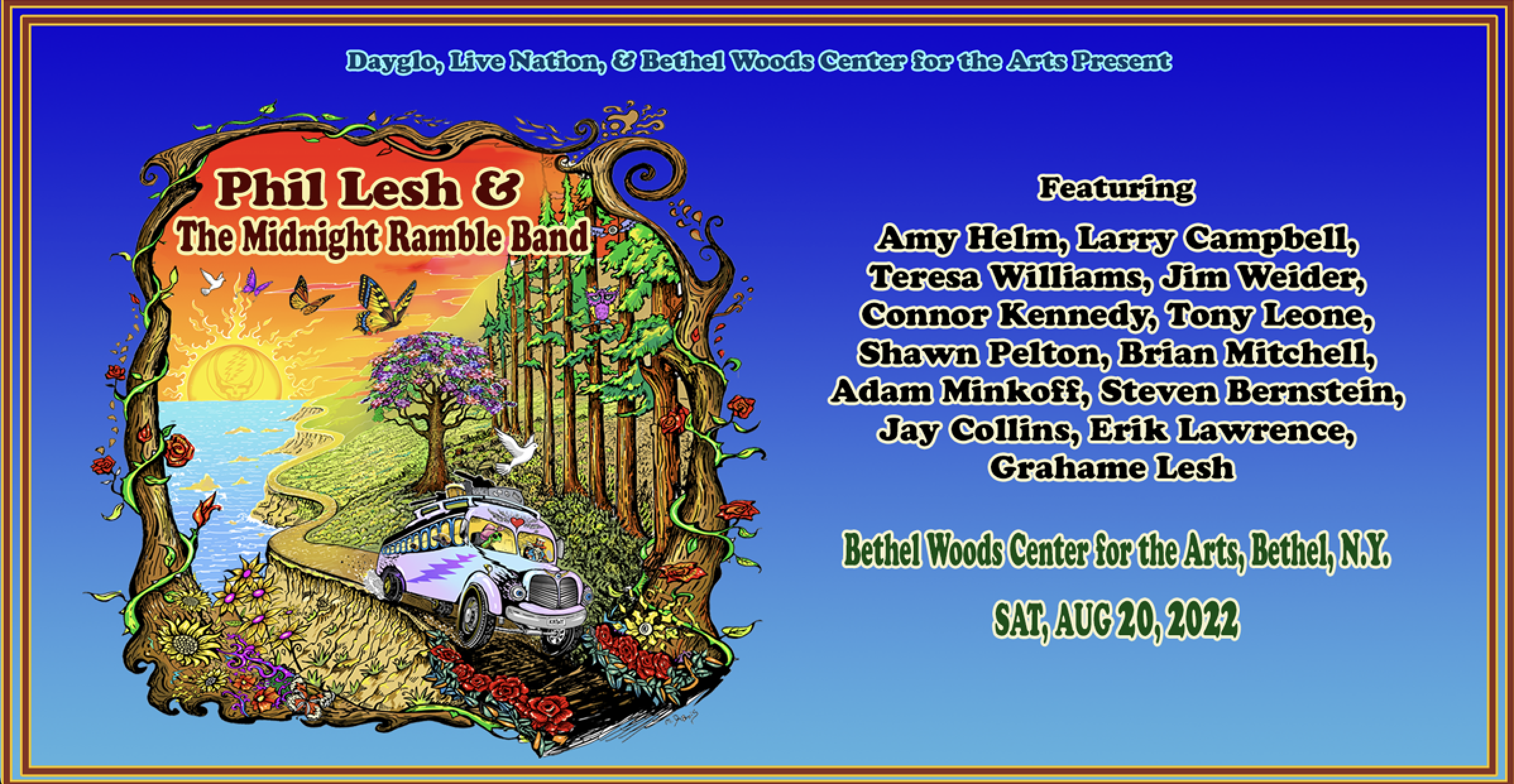 Phil Lesh & The Midnight Ramble Band Announce Performance at Bethel Woods