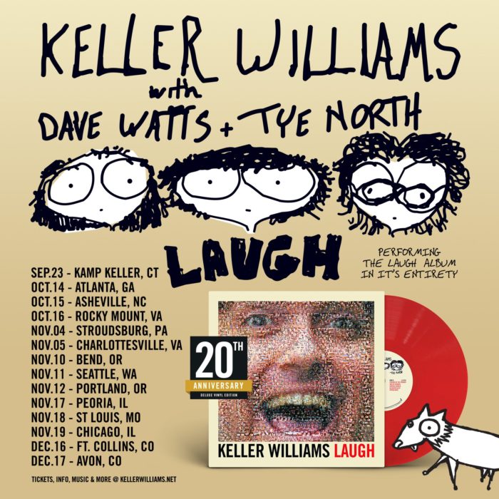 Keller Williams, Dave Watts and Tye North Announce Tour in Support of 2002’s ‘Laugh’