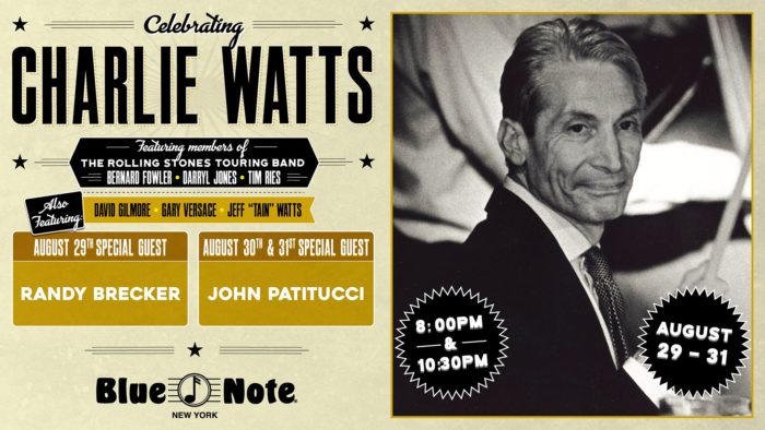 Blue Note New York to Celebrate Charlie Watts with The Rolling Stones Touring Band and Special Guests