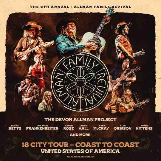 Allman Family Revival Announce Sixth Annual Tour Featuring The Devon