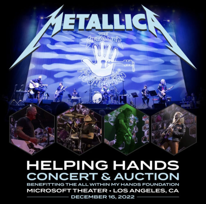 Metallica Unveil Plan for Third Annual Helping Hands Benefit Concert and Auction in Los Angeles