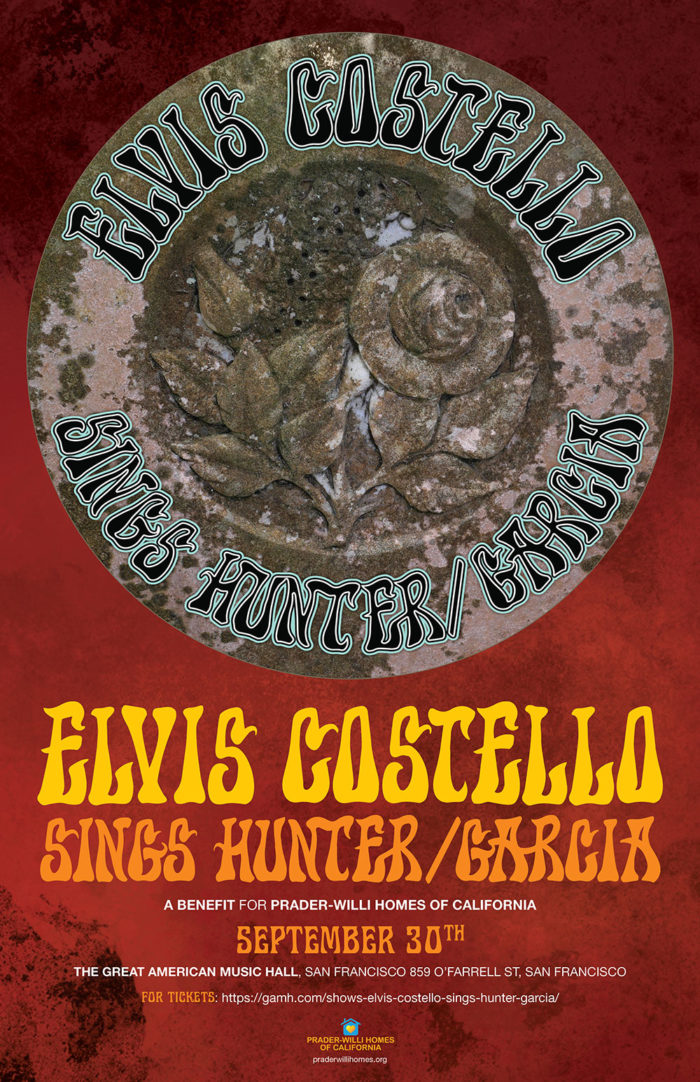 Elvis Costello Announces Elvis Costello Sings Hunter-Garcia, a Benefit Concert for Prader-Willi Homes of California