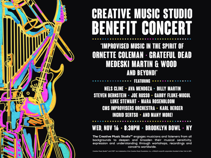 Brooklyn Bowl to Welcome The Creative Music Studio Benefit Concert: Nels Cline, Ava Mendoza, Joe Russo and More