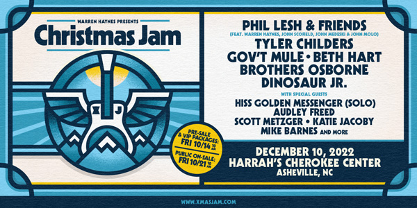 Warren Haynes Details Christmas Jam Lineup: Phil Lesh & Friends, Tyler Childers, Brothers Osborne, Dinosaur Jr. and More - Vimarsana News
