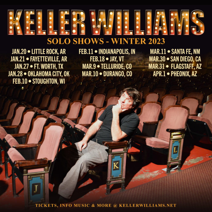 Keller Williams Releases Dates for 2023 Solo Winter Tour