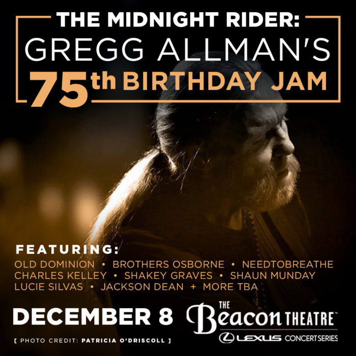 Old Dominion, Brothers Osborne, Shakey Graves and More Sign On for Gregg Allman’s 75th Birthday Jam at The Beacon Theatre