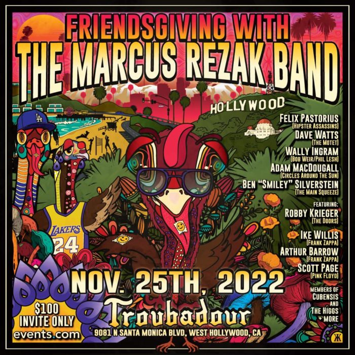 Robby Krieger, Adam MacDougall, Dave Watts, Shira Elias to Join  Marcus Rezak for Friendsgiving Show