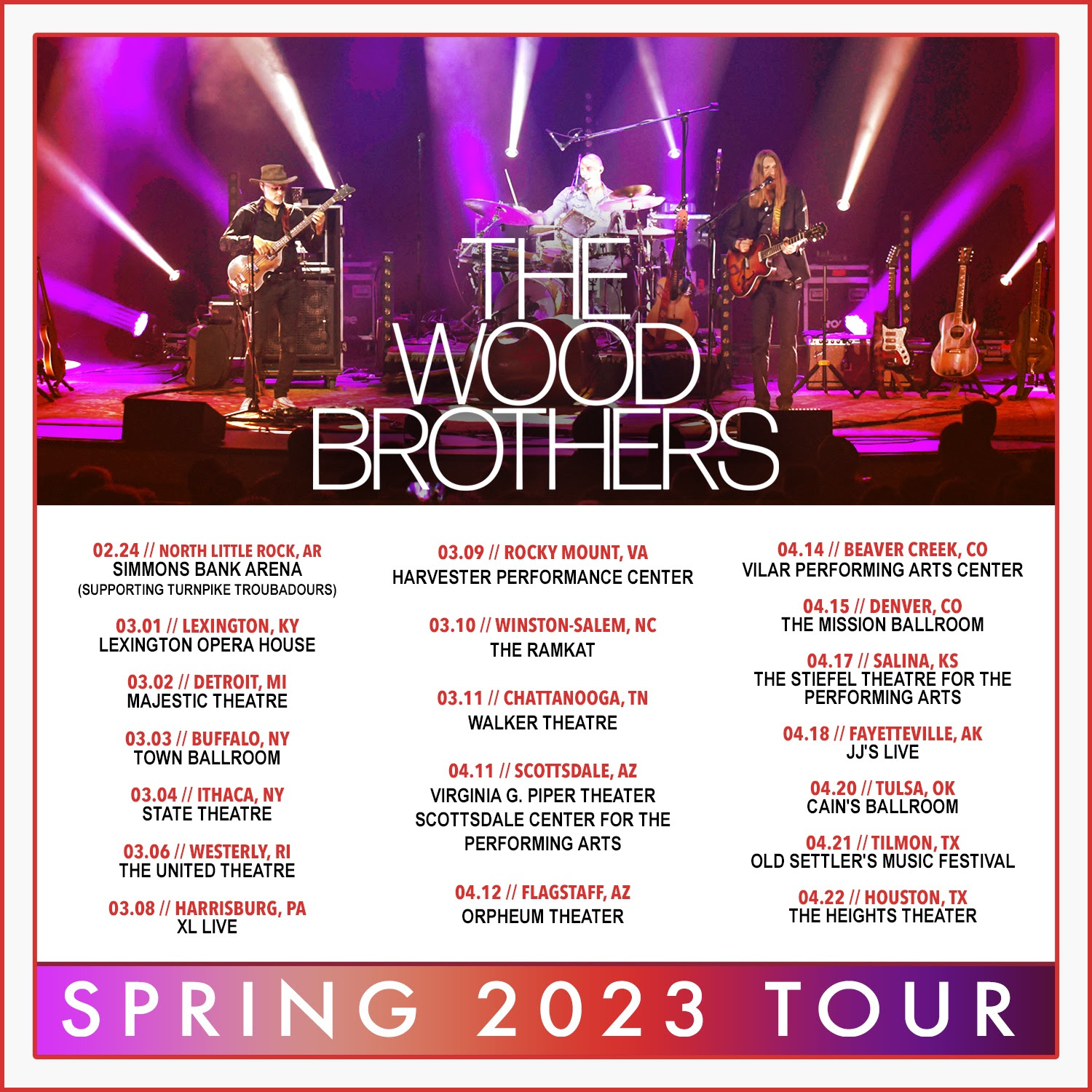 The Wood Brothers Extend 2023 Tour in Support of Album
